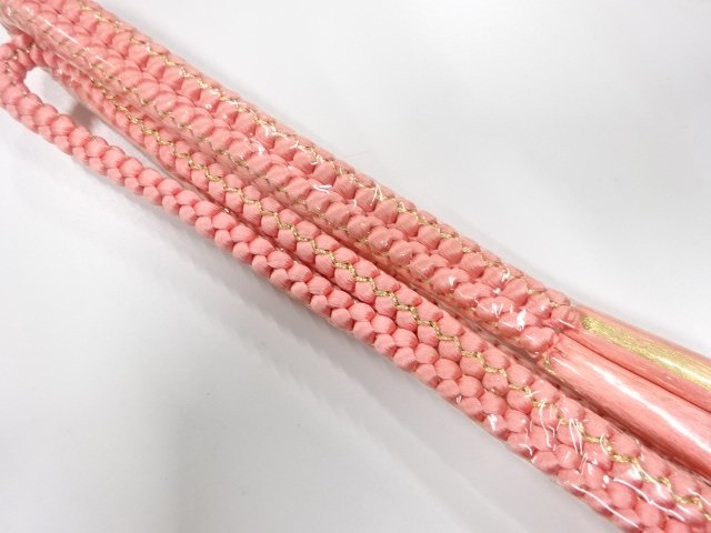 未使用品　正絹　手組帯締め
